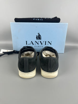 Lanvin Dbb1 Nappa Cap Toe Sneaker Elephant Grey | 41