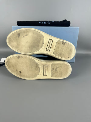 Lanvin Dbb1 Nappa Cap Toe Sneaker Elephant Grey | 41