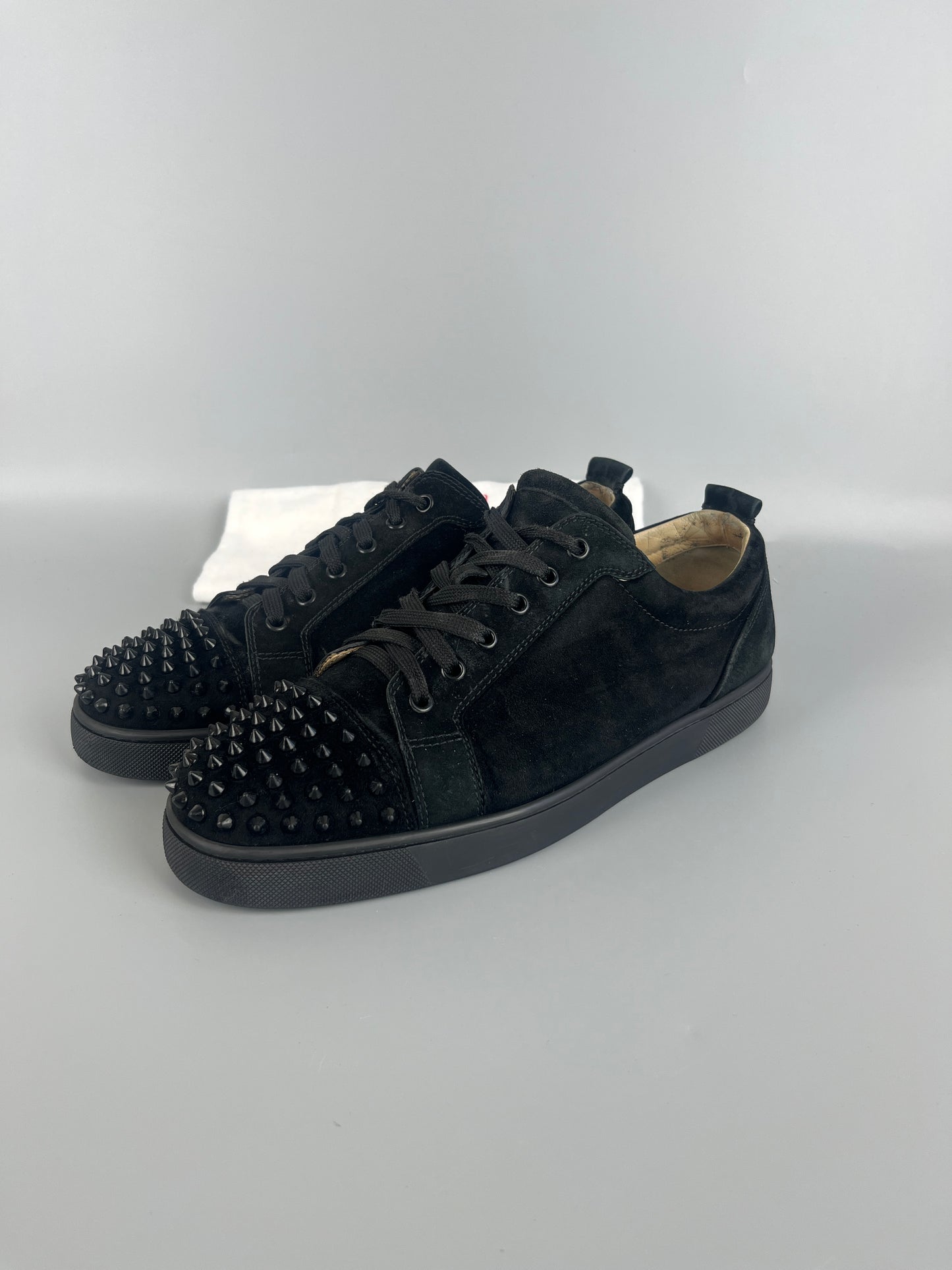 Christian Louboutin Louis Junior Spikes Sneaker Black | 44.5