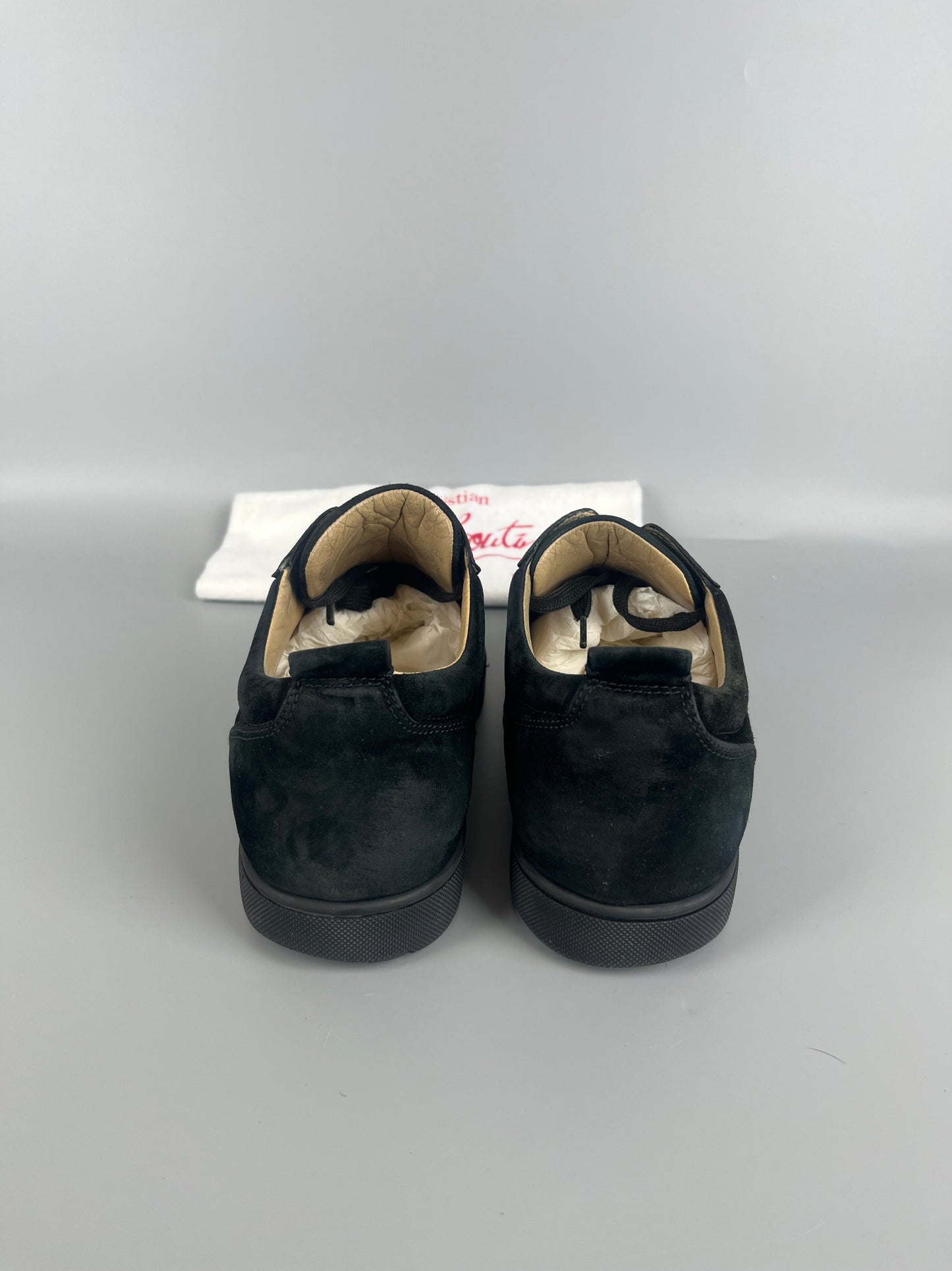 Christian Louboutin Louis Junior Spikes Sneaker Black | 44.5