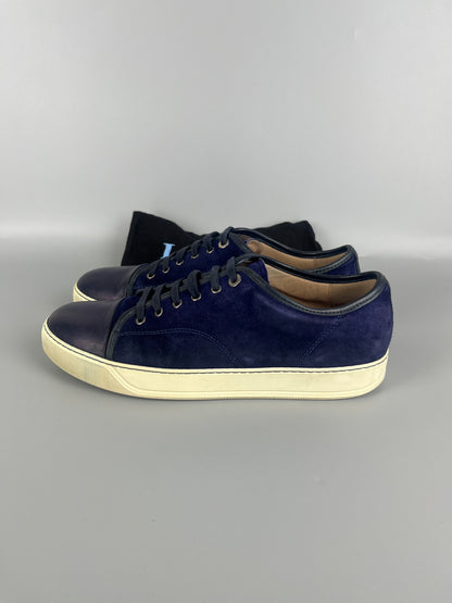 Lanvin Dbb1 Nappa Cap Toe Sneaker Blue | 45