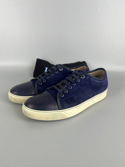 Lanvin Dbb1 Nappa Cap Toe Sneaker Blue | 45