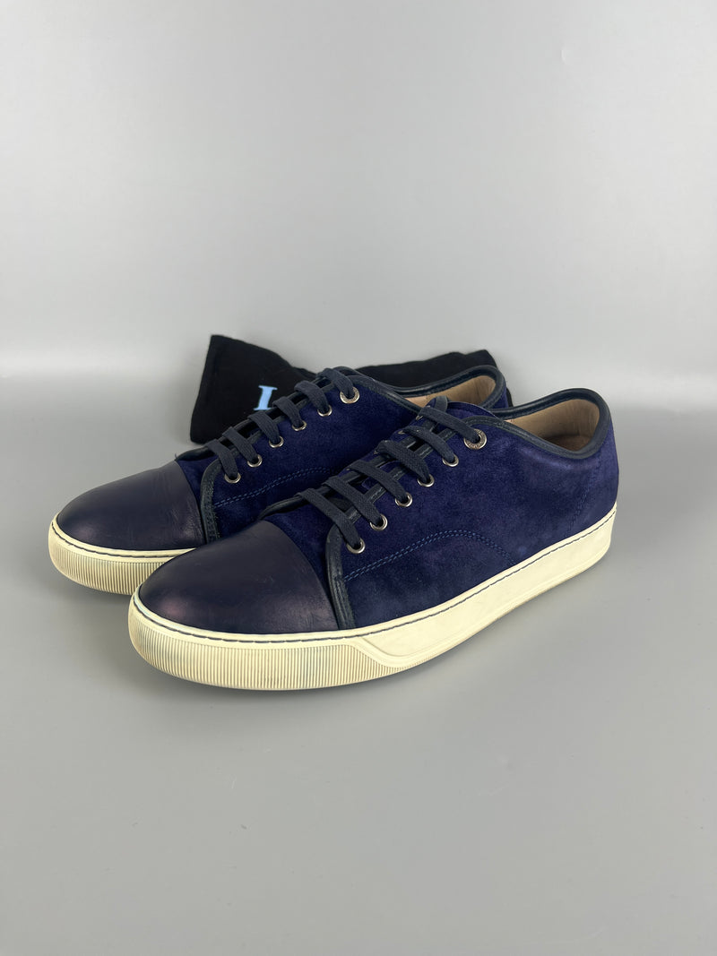 Lanvin Dbb1 Nappa Cap Toe Sneaker Blue | 45