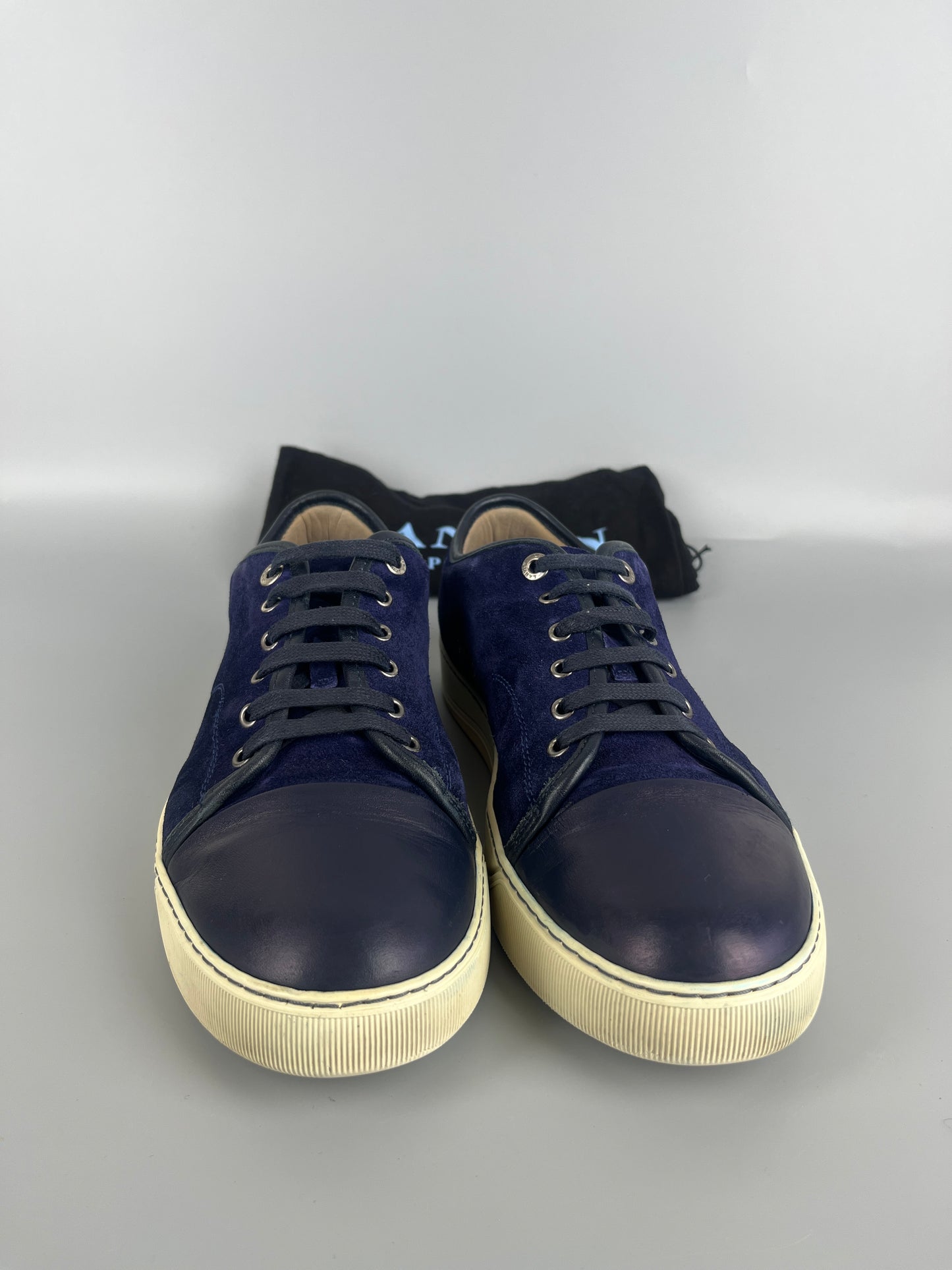 Lanvin Dbb1 Nappa Cap Toe Sneaker Blue | 45