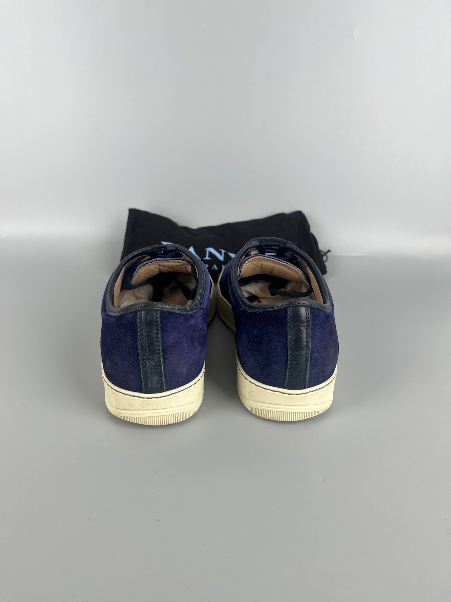Lanvin Dbb1 Nappa Cap Toe Sneaker Blue | 45