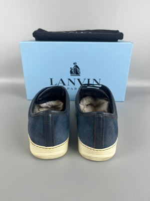 Lanvin Dbb1 Patent Cap Toe Sneaker Navy | 45
