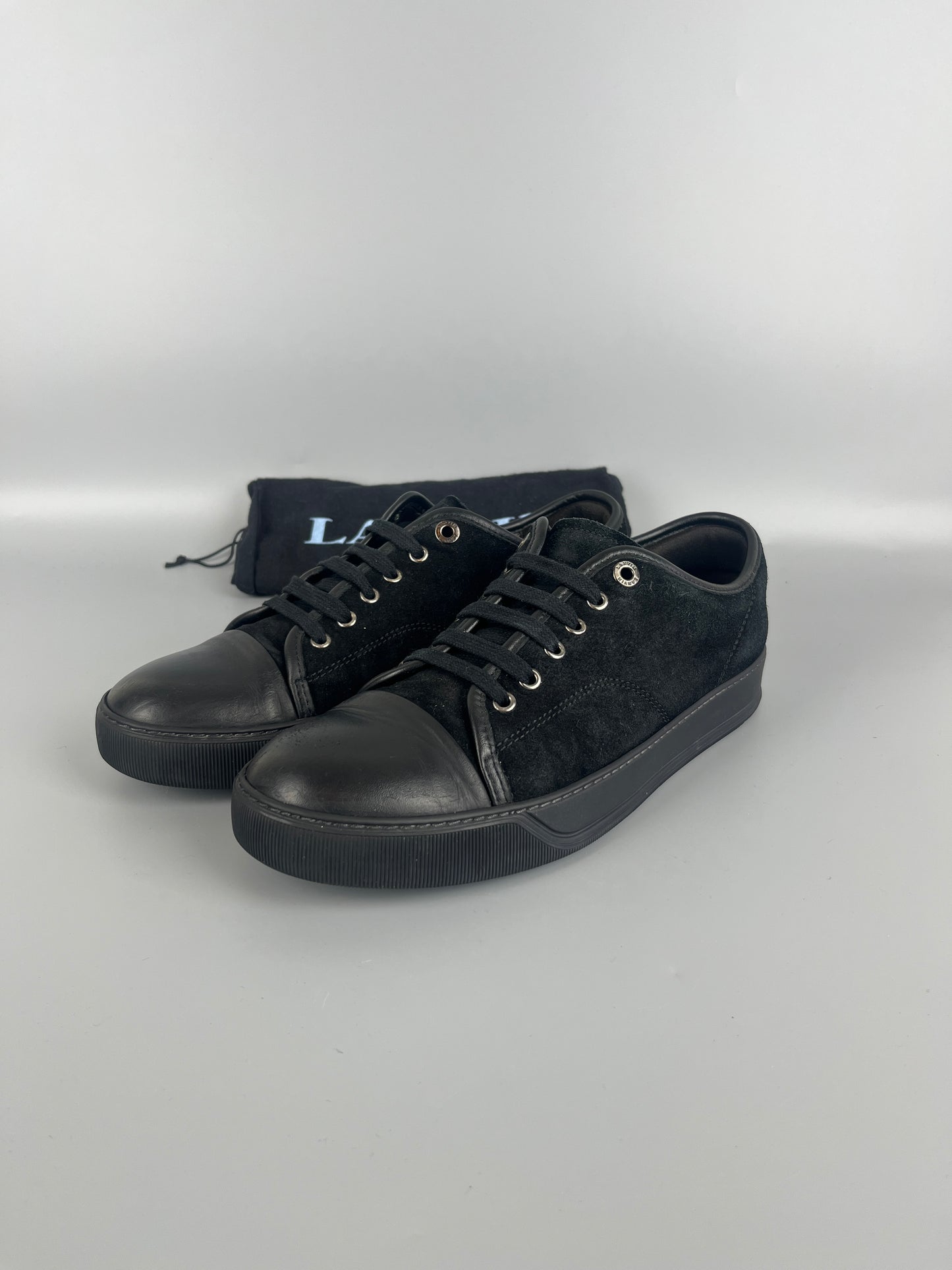 Lanvin Dbb1 Nappa Cap Toe Sneaker Black | 42