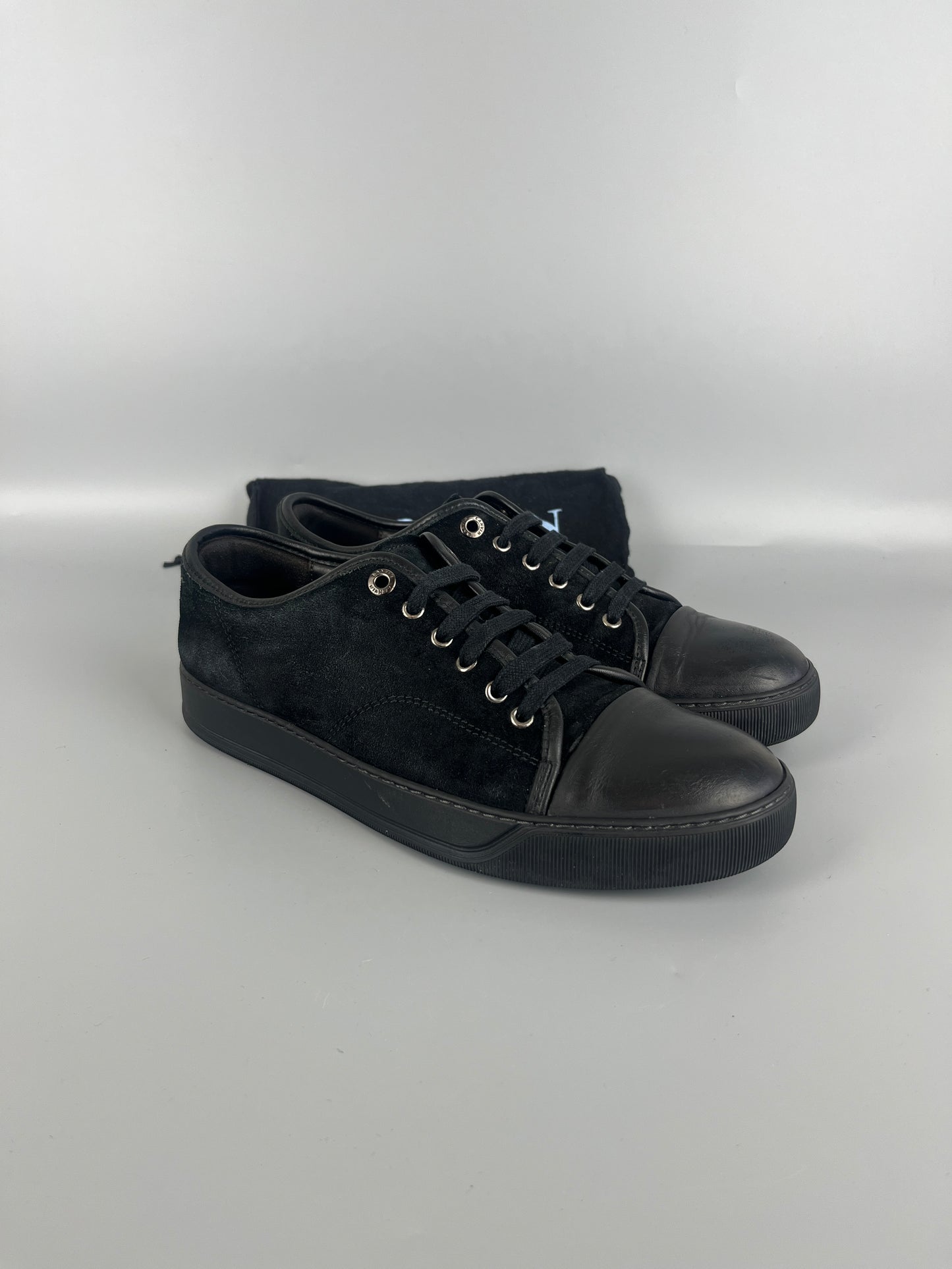 Lanvin Dbb1 Nappa Cap Toe Sneaker Black | 42