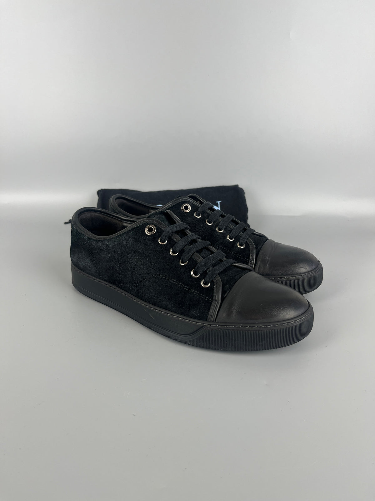 Lanvin Dbb1 Nappa Cap Toe Sneaker Black | 42