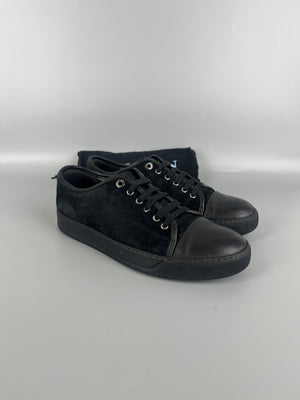 Lanvin Dbb1 Nappa Cap Toe Sneaker Black | 42