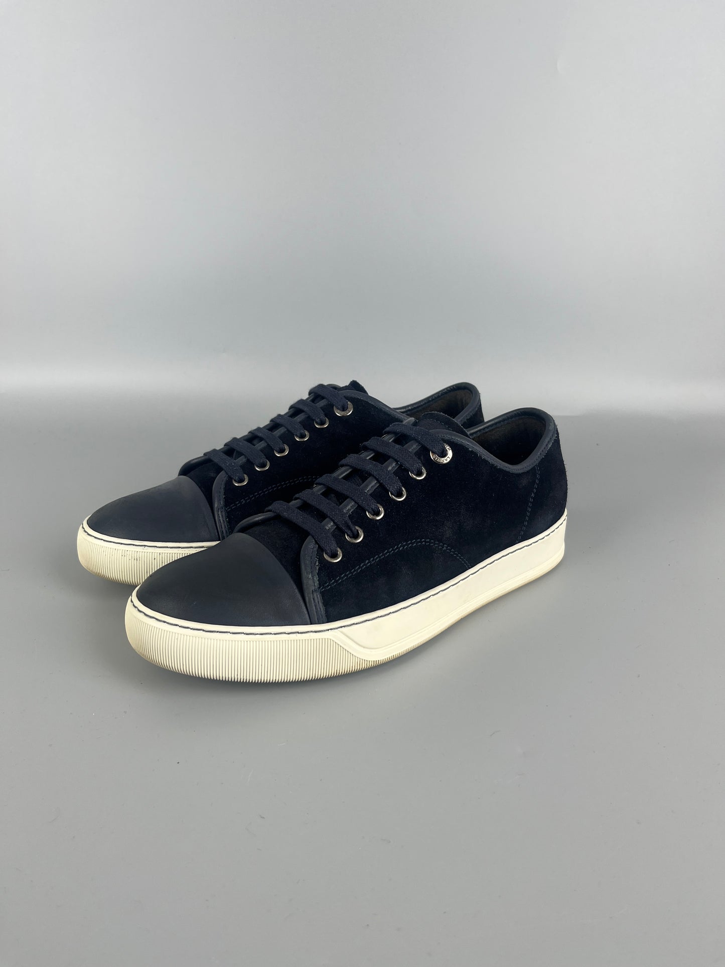 Lanvin Dbb1 Nappa Cap Toe Sneaker Navy | 40