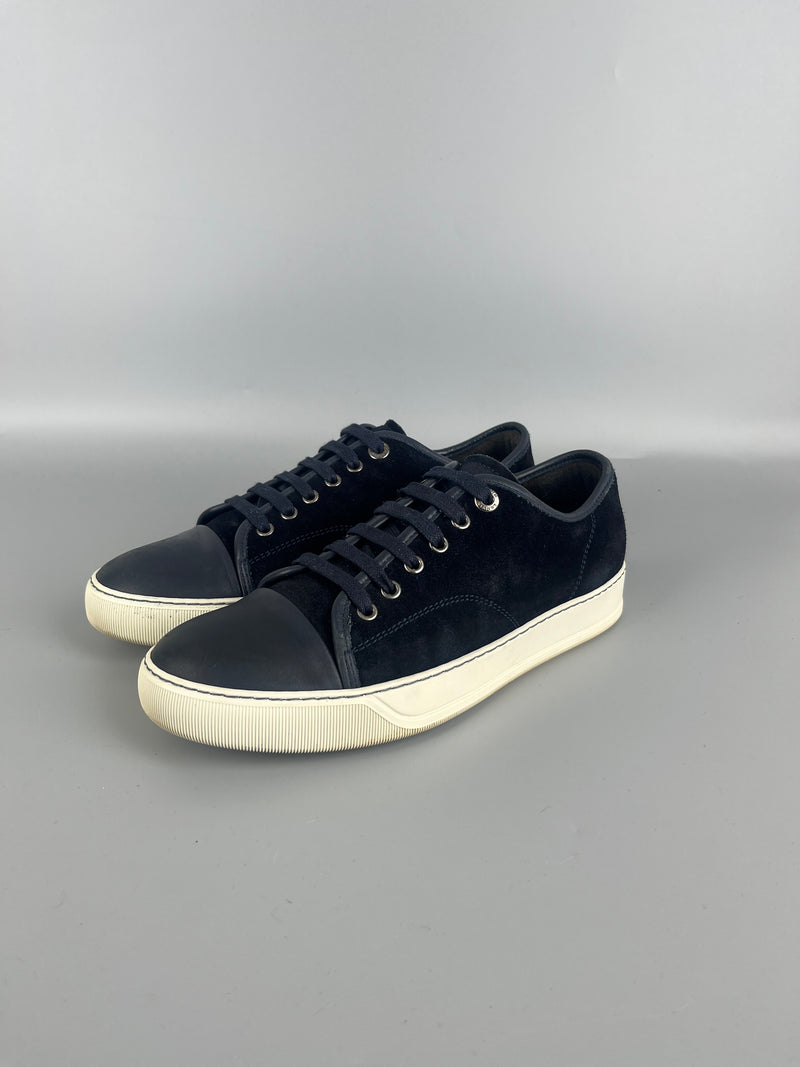 Lanvin Dbb1 Nappa Cap Toe Sneaker Navy | 40