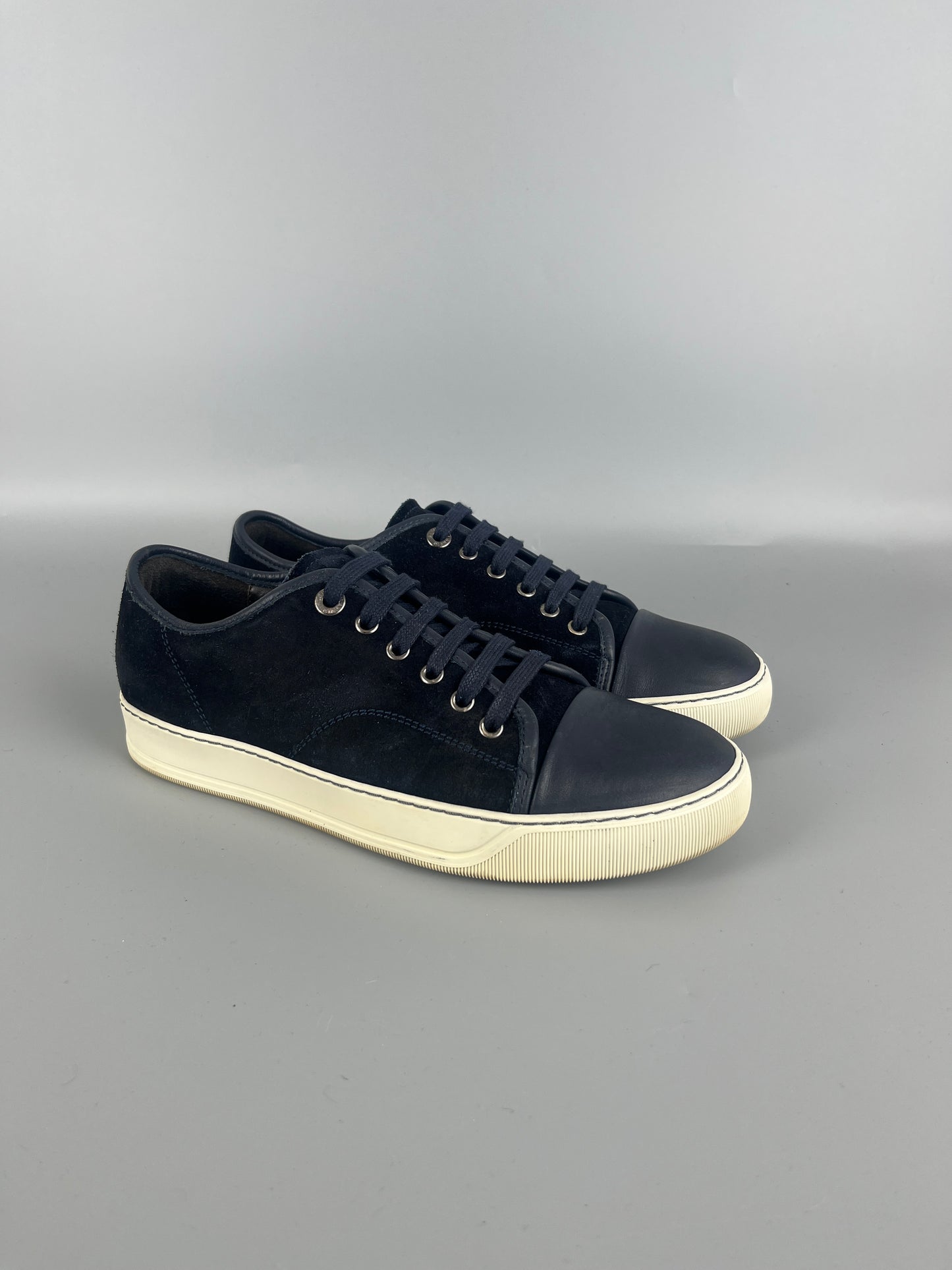 Lanvin Dbb1 Nappa Cap Toe Sneaker Navy | 40