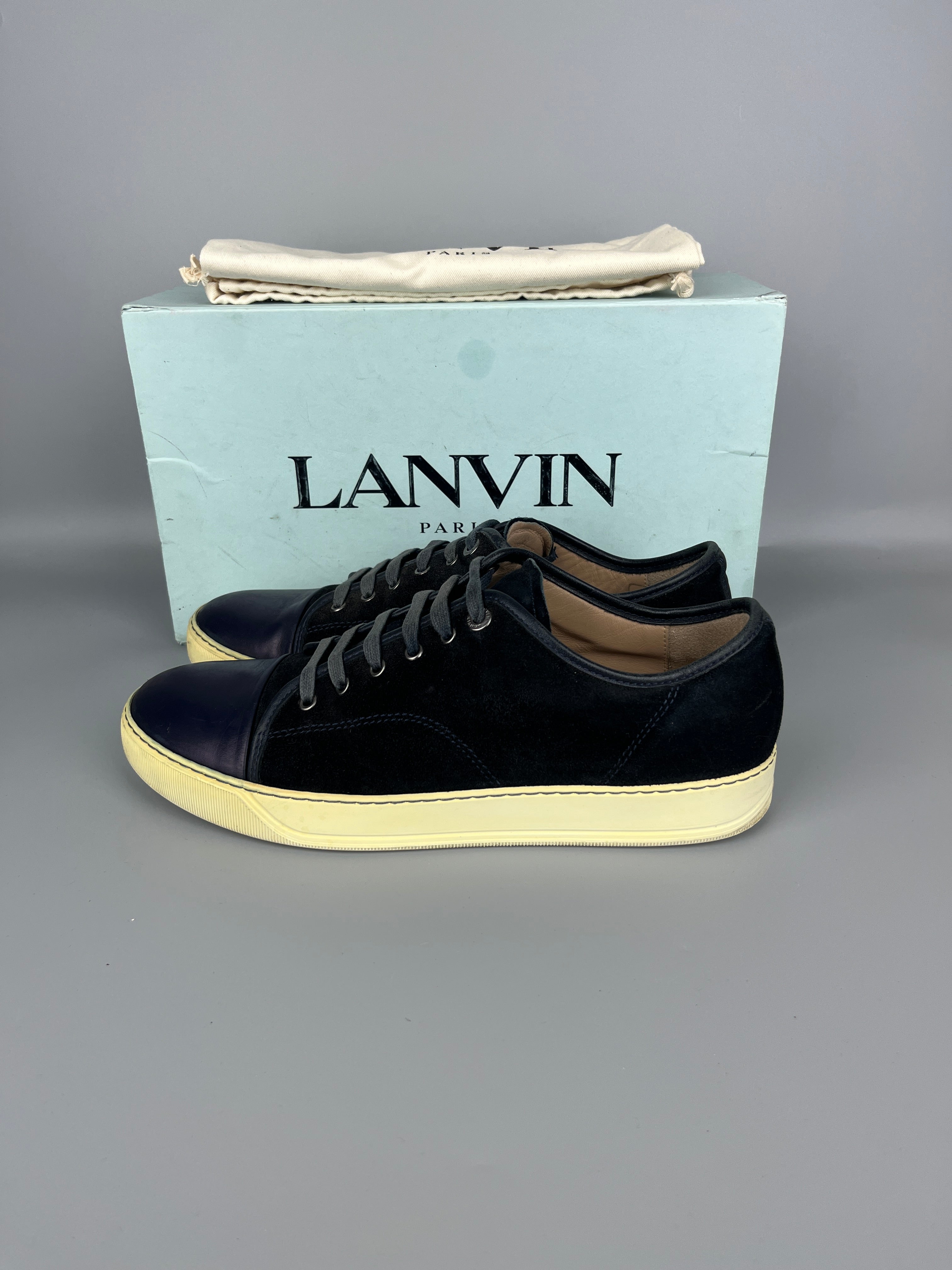 Lanvin Dbb1 Nappa Cap Toe Sneaker Navy | 45