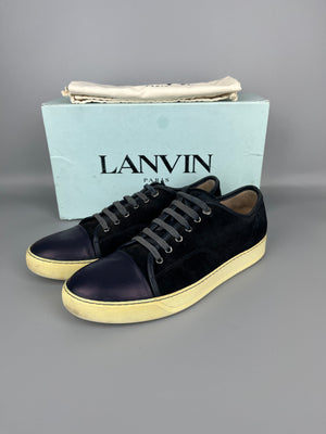 Lanvin Dbb1 Nappa Cap Toe Sneaker Navy | 45