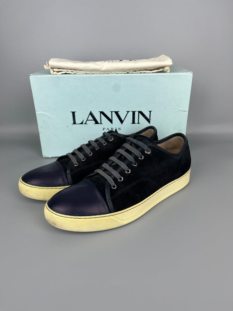 Lanvin Dbb1 Nappa Cap Toe Sneaker Navy | 45