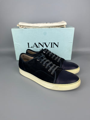 Lanvin Dbb1 Nappa Cap Toe Sneaker Navy | 45