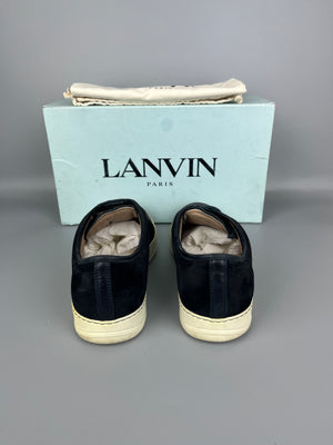 Lanvin Dbb1 Nappa Cap Toe Sneaker Navy | 45