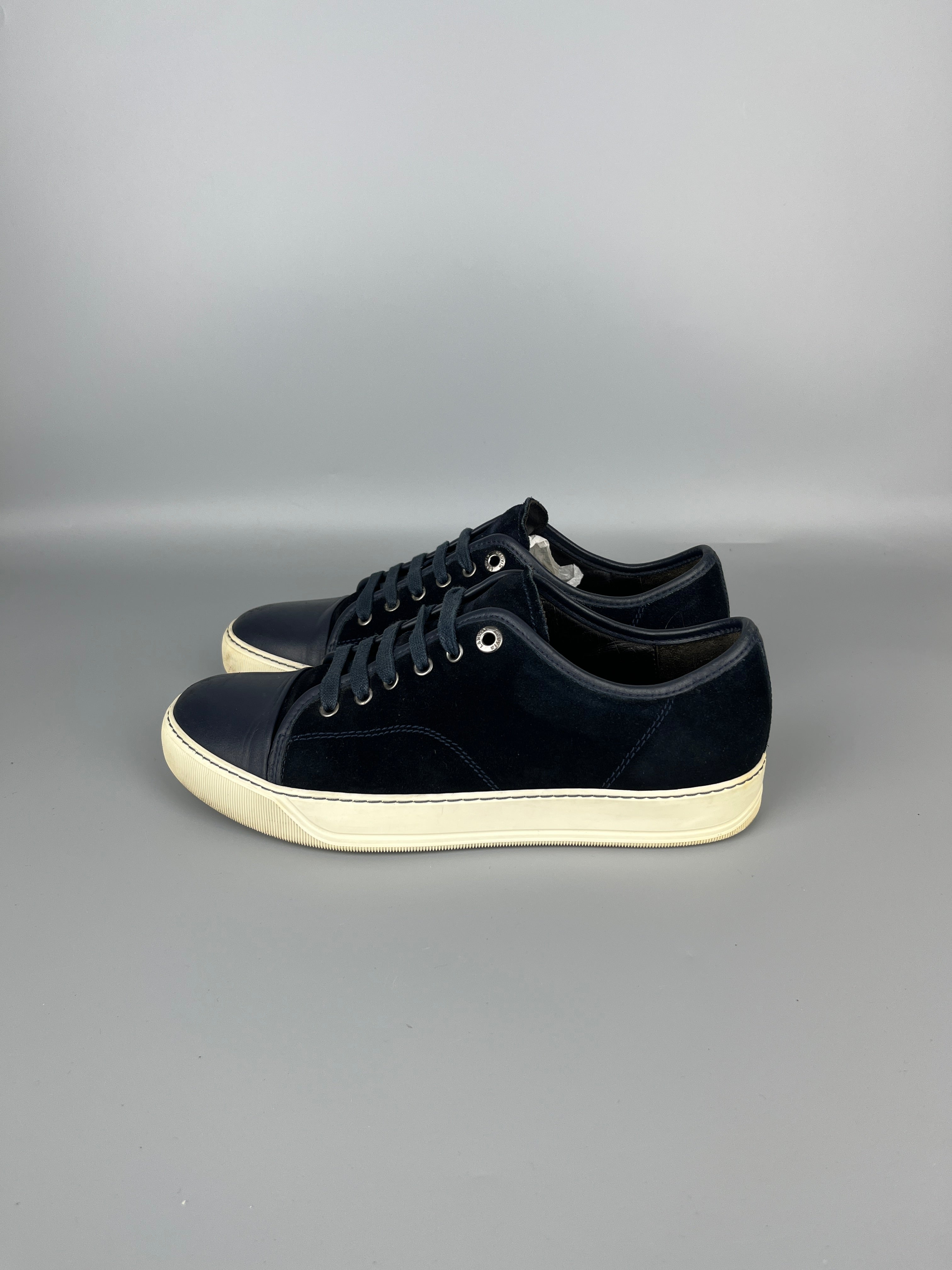 Lanvin Dbb1 Nappa Cap Toe Sneaker Navy | 41