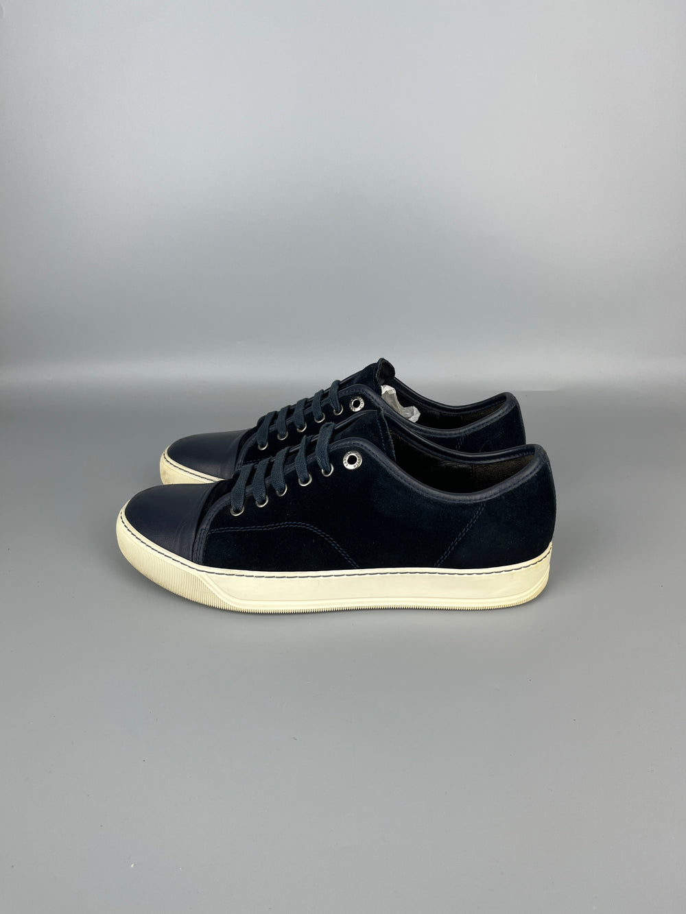 Lanvin Dbb1 Nappa Cap Toe Sneaker Navy | 41