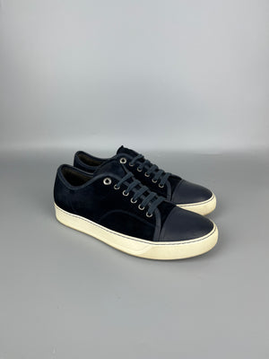 Lanvin Dbb1 Nappa Cap Toe Sneaker Navy | 41