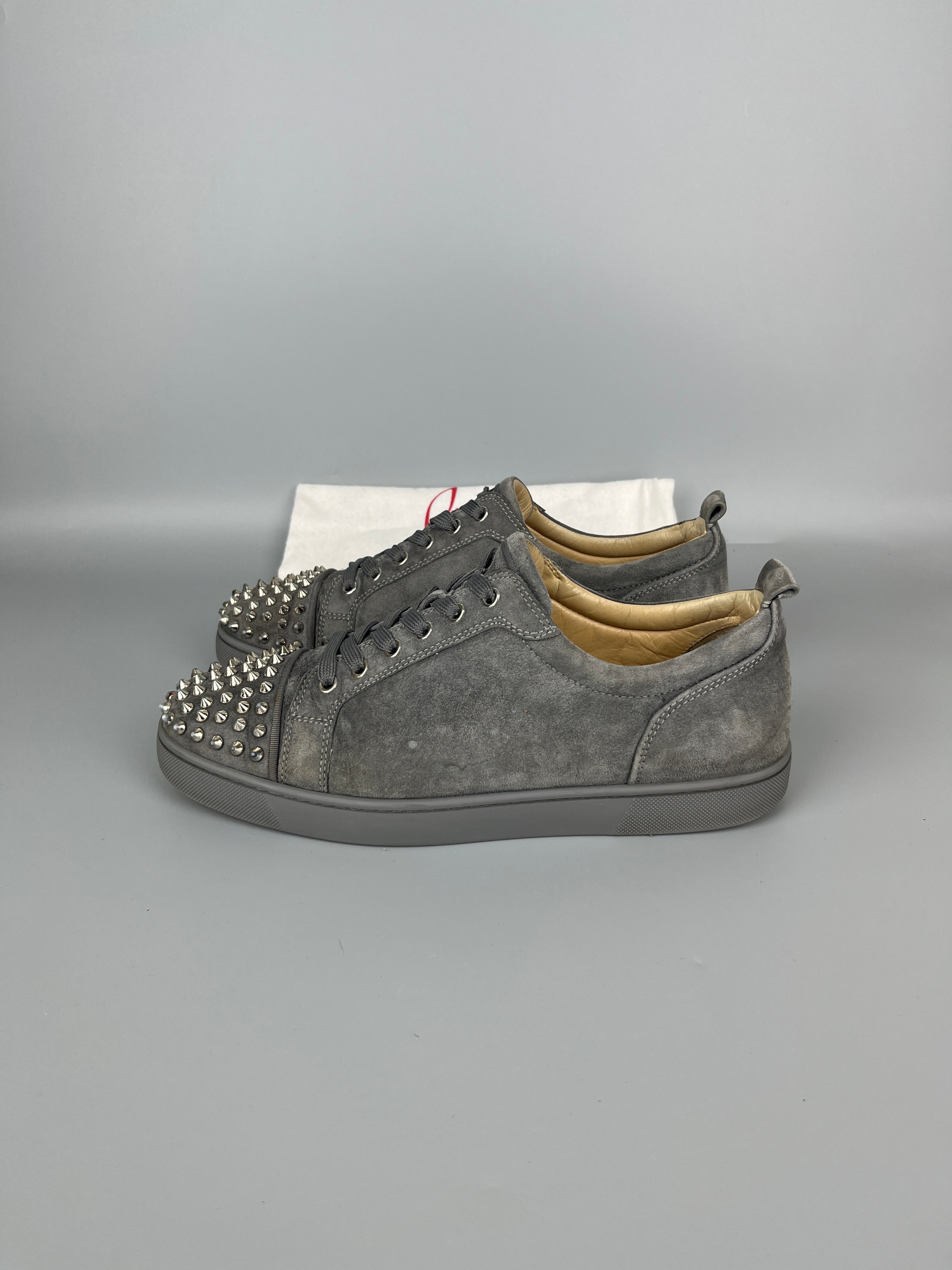 Christian Louboutin Louis Junior Spikes Sneaker Grey | 43.5
