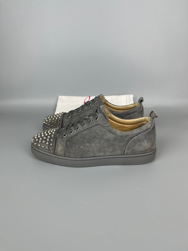Christian Louboutin Louis Junior Spikes Sneaker Grey | 43.5