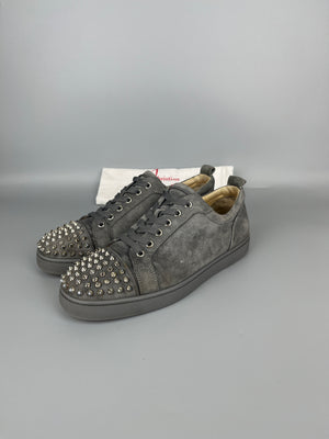 Christian Louboutin Louis Junior Spikes Sneaker Grey | 43.5
