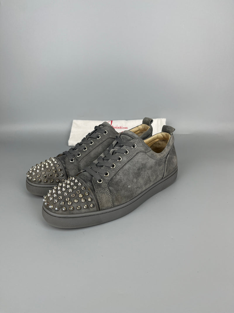 Christian Louboutin Louis Junior Spikes Sneaker Grey | 43.5