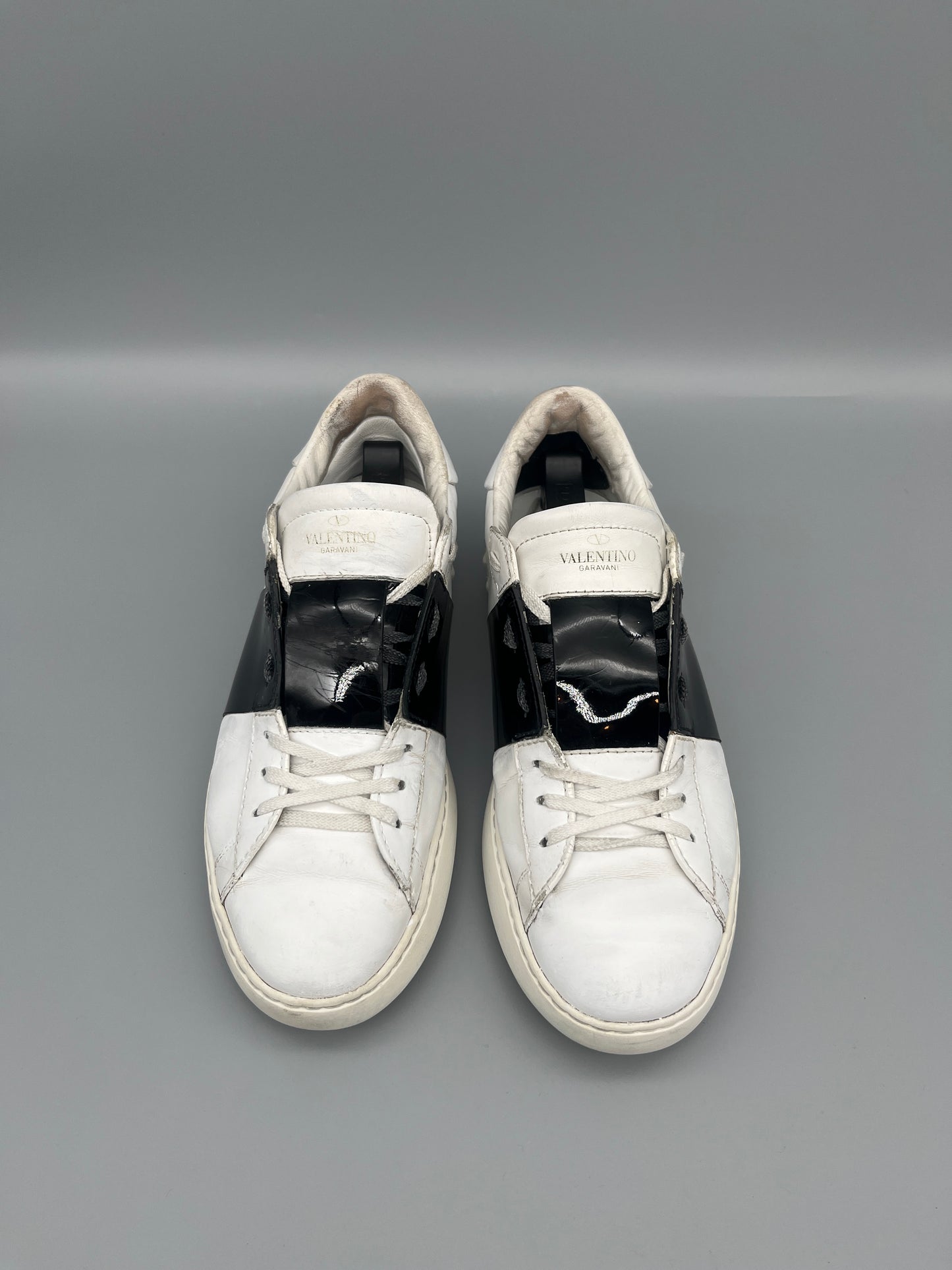 Valentino Open Sneaker Patent Black | 42