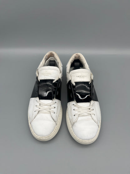 Valentino Open Sneaker Patent Black | 42