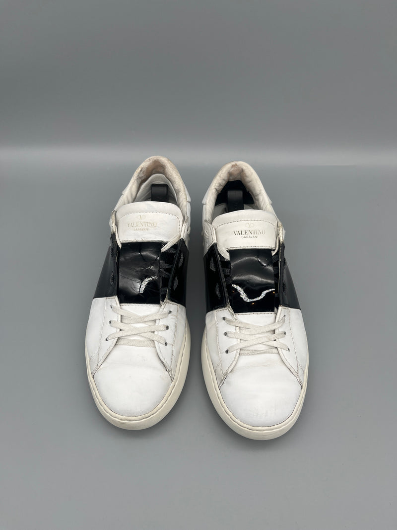 Valentino Open Sneaker Patent Black | 42