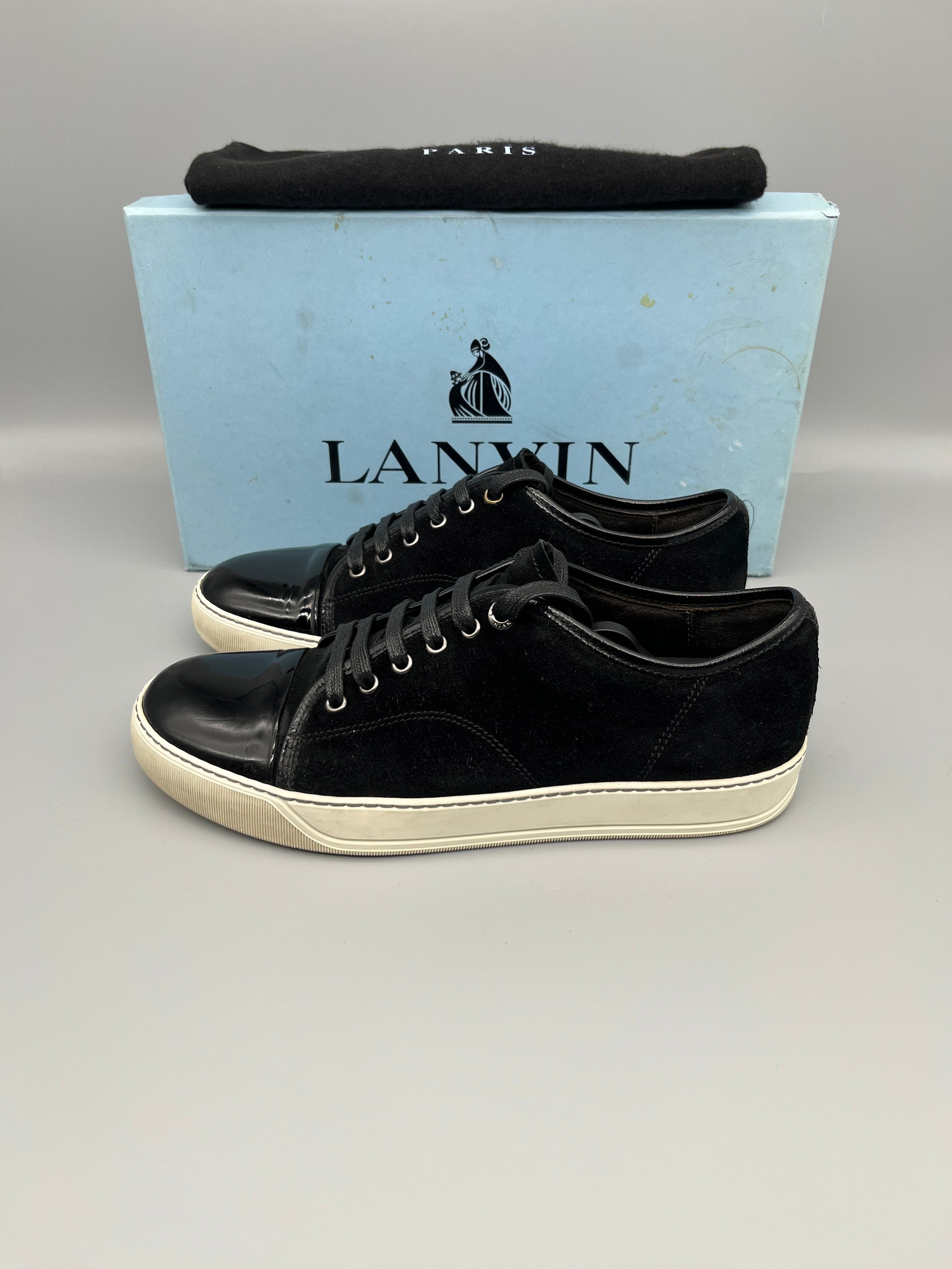 Herr | Sneakers | Lanvin | DBB1 Patent Cap Toe Sneaker Black