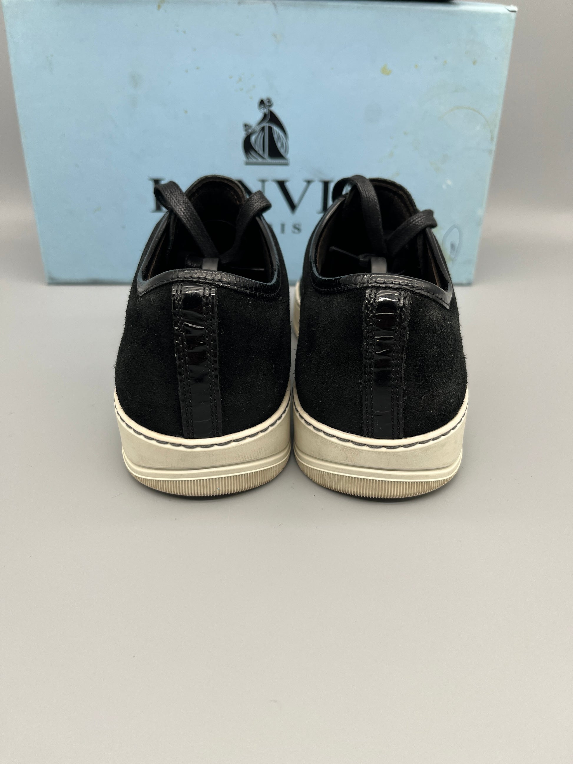 Herr | Sneakers | Lanvin | DBB1 Patent Cap Toe Sneaker Black