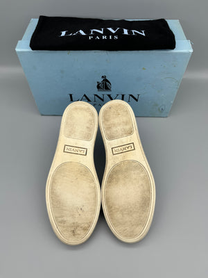 Herr | Sneakers | Lanvin | DBB1 Patent Cap Toe Sneaker Black