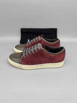 Lanvin Dbb1 Patent Cap Toe Sneaker Burgundy | 40