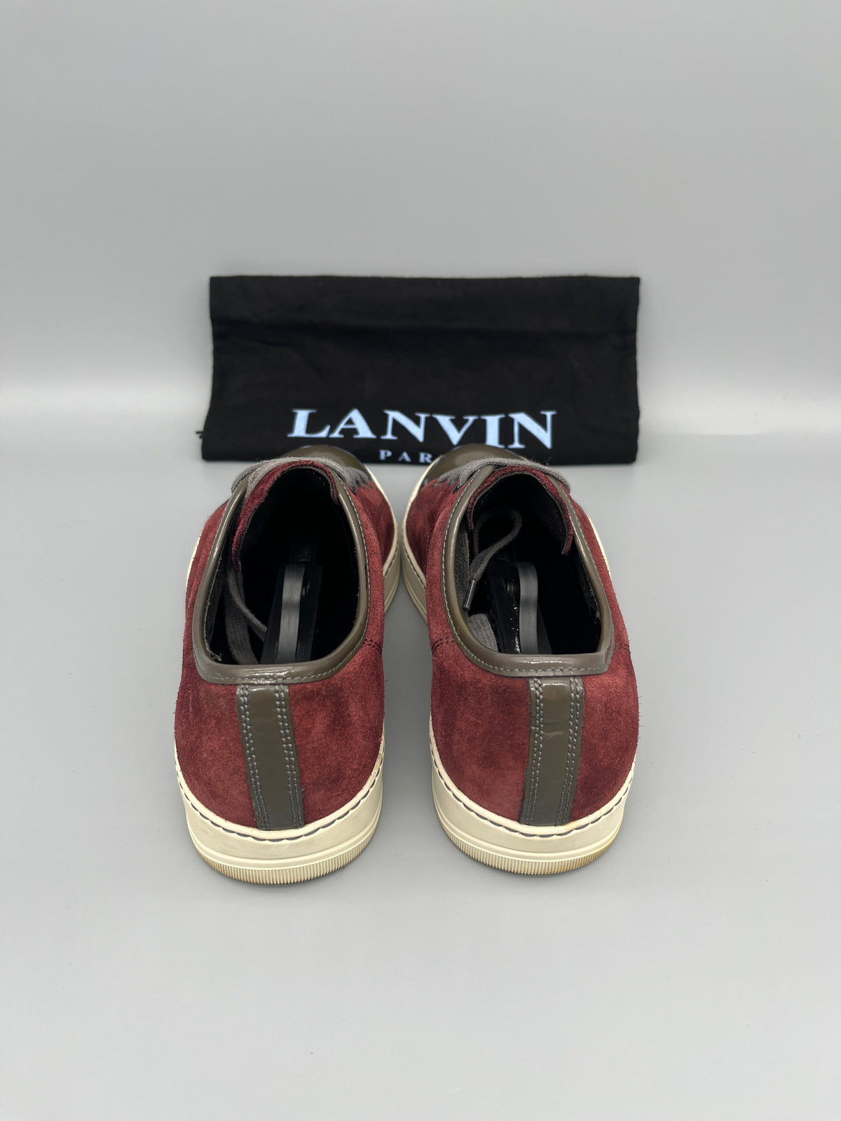 Lanvin Dbb1 Patent Cap Toe Sneaker Burgundy | 40