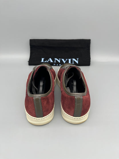 Lanvin Patent Cap Toe Burgundy | 40