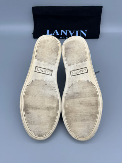 Lanvin Patent Cap Toe Burgundy | 40