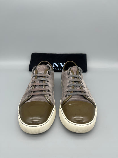 Lanvin Patent Cap Toe Grey | 41