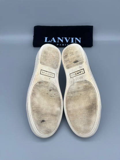 Lanvin Patent Cap Toe Grey | 41
