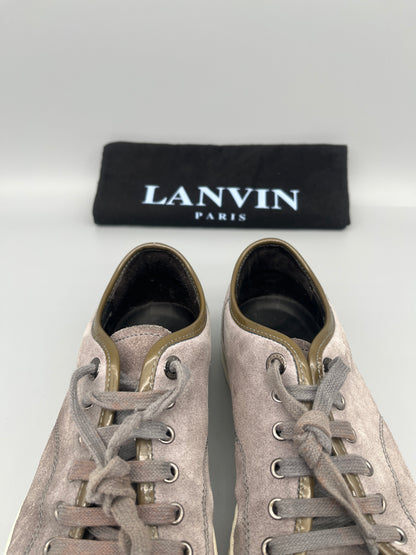 Lanvin Patent Cap Toe Grey | 41