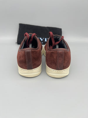 Lanvin Dbb1 Patent Cap Toe Sneaker Burgundy | 40