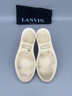 Lanvin Dbb1 Patent Cap Toe Sneaker Burgundy | 40