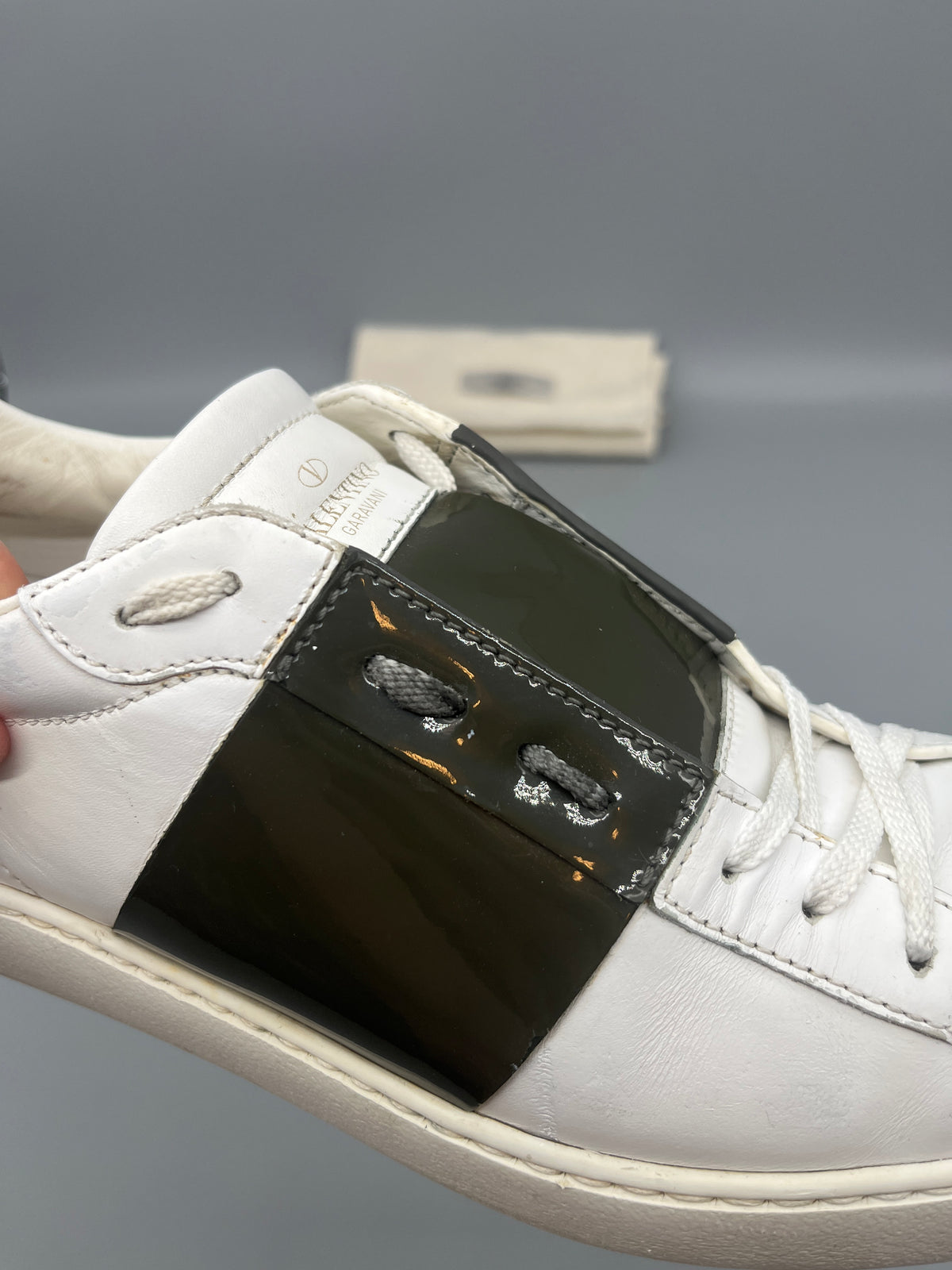 Valentino Open Sneaker Patent Green | 44