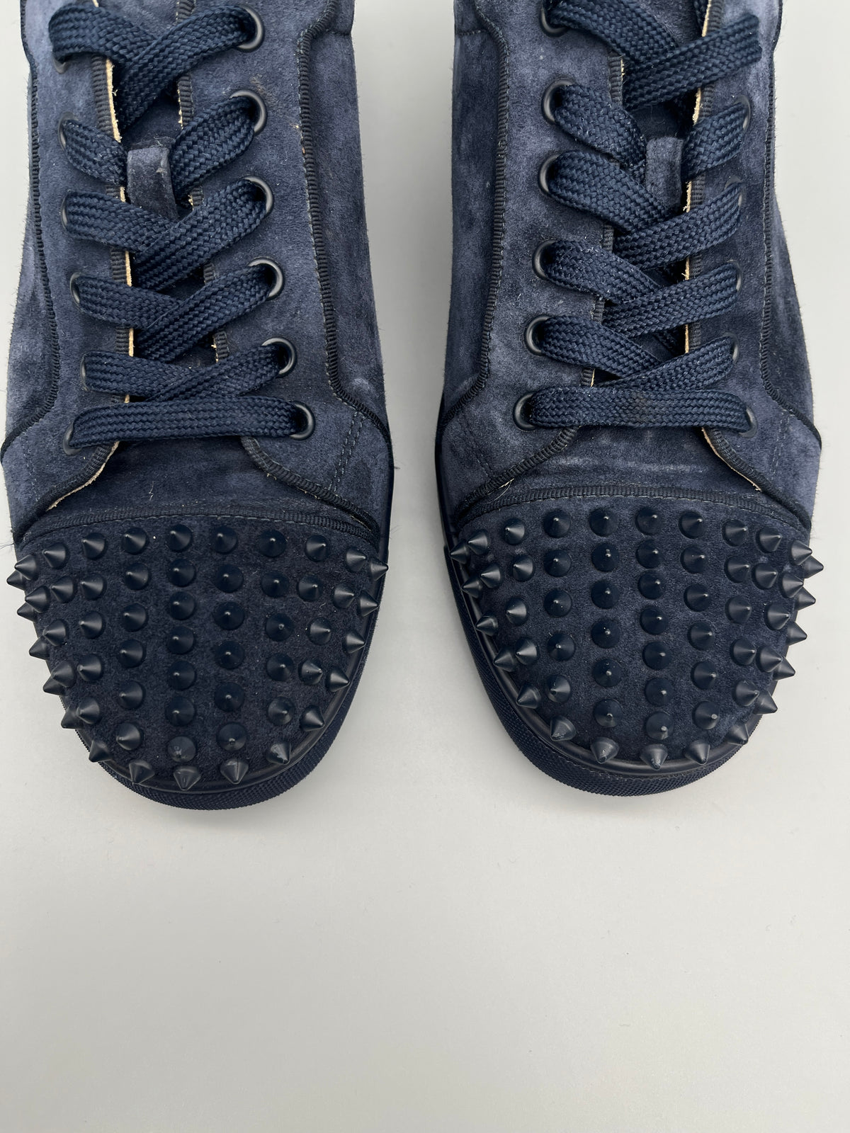 Christian Louboutin Louis Junior Spikes Sneaker Navy | 42