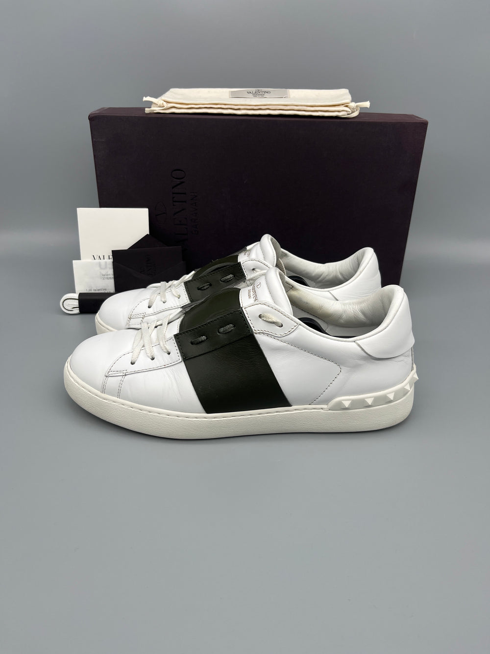 Valentino Open Sneaker Army Green | 42