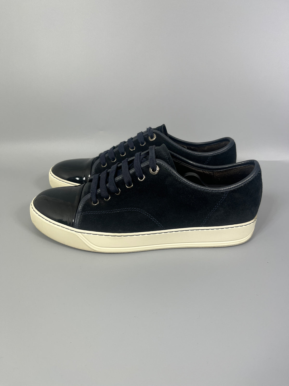 Grisch skor - Lanvin DBB1 Cap Toe Patent skor 100% äkta