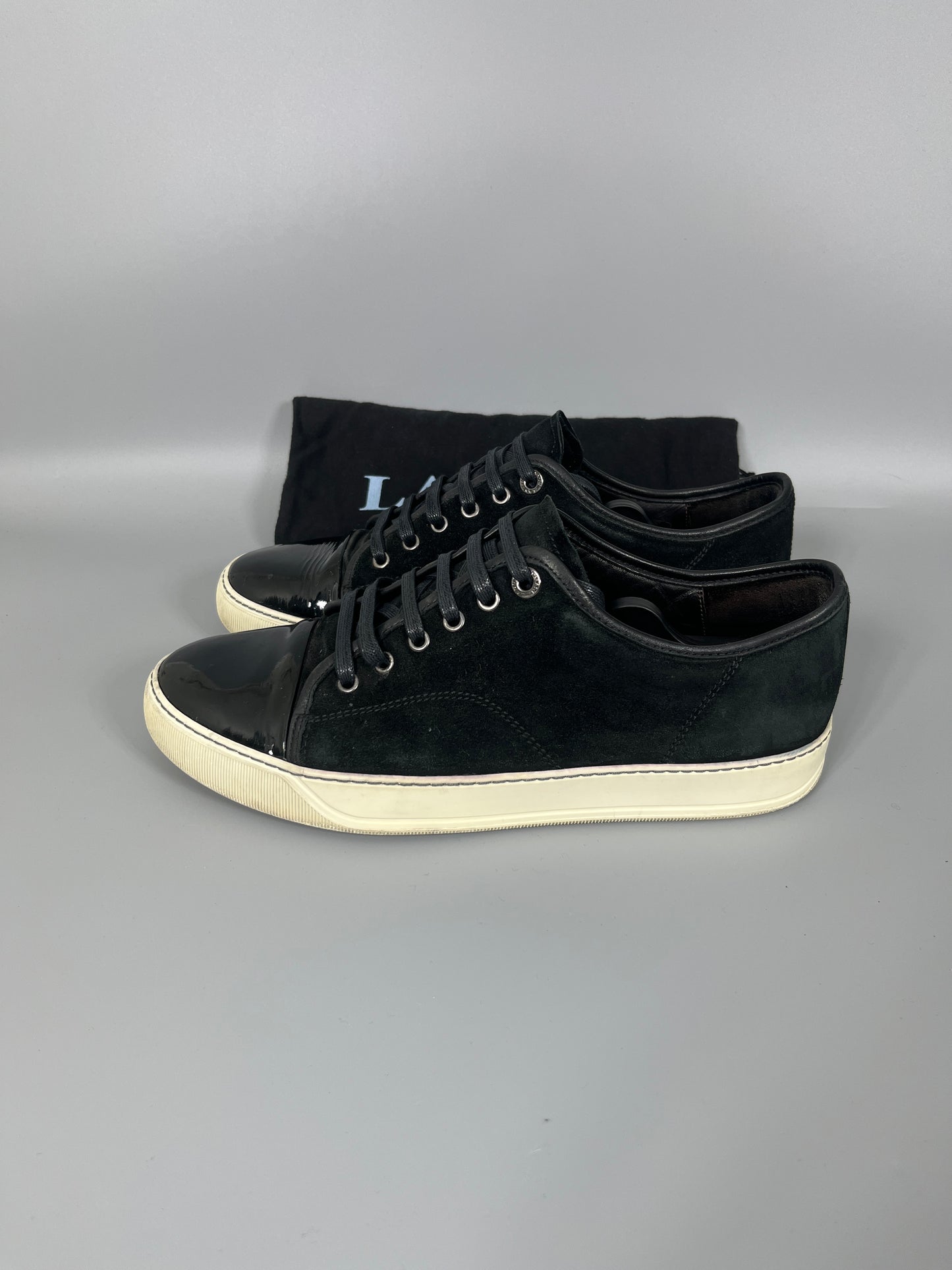 Herr | Sneakers | Lanvin | DBB1 Patent Cap Toe Sneaker Black