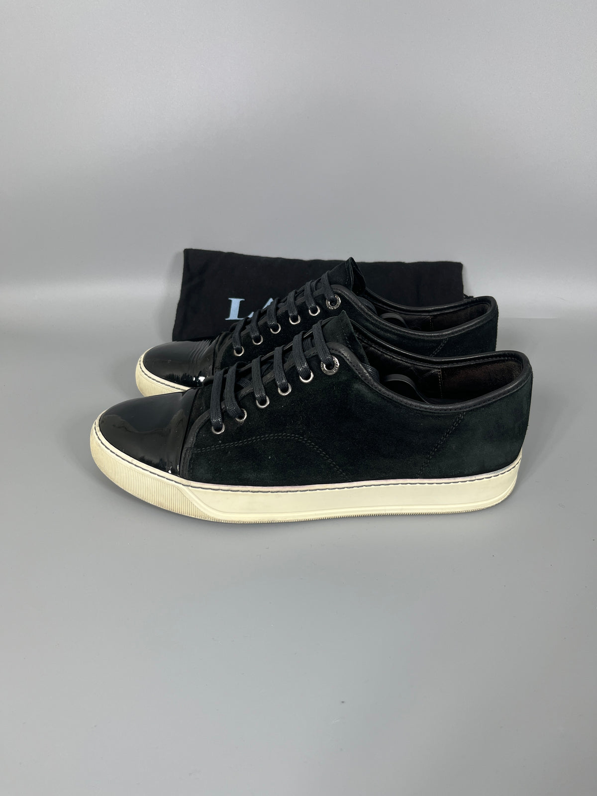 Herr | Sneakers | Lanvin | DBB1 Patent Cap Toe Sneaker Black